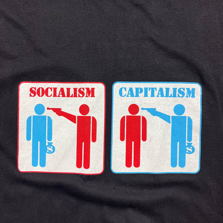 Socialism vs Capitalism Humour Tee (2000s)