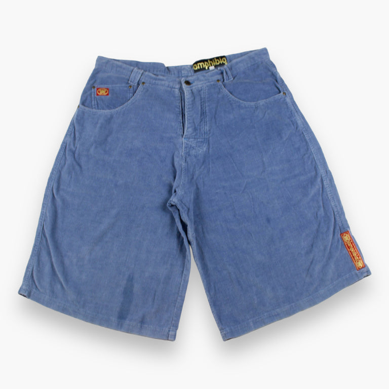 Blue Corduroy Shorts