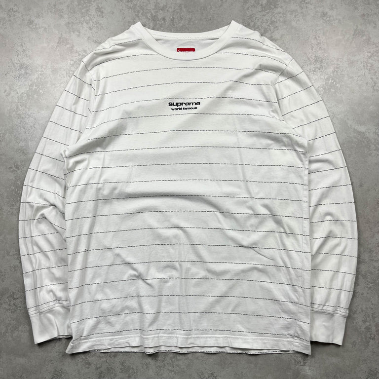 Supreme Logo Stripe L/S Top (2010s)