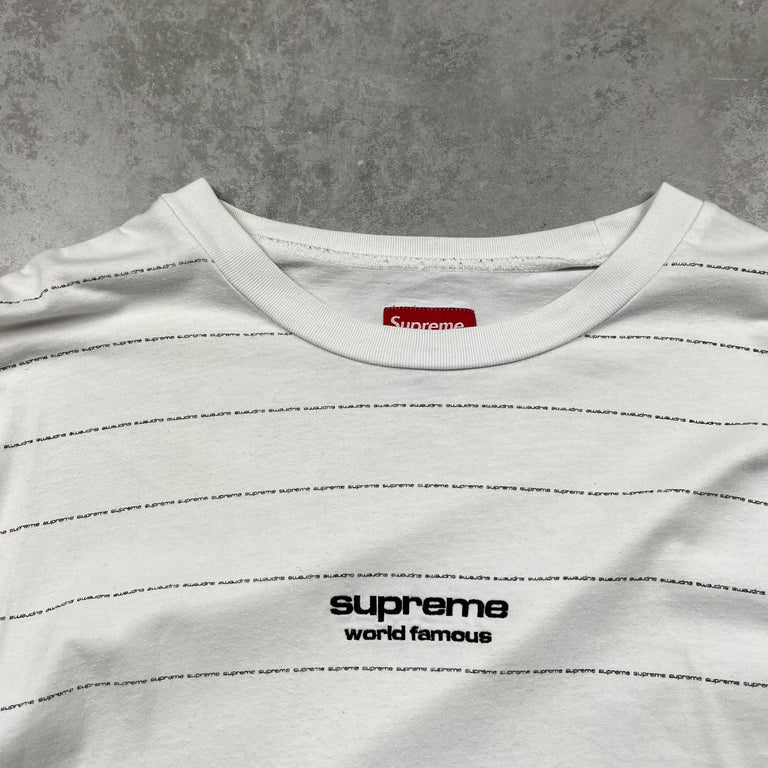 Supreme Logo Stripe L/S Top (2010s)