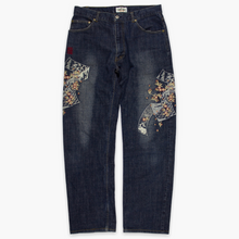 Load image into Gallery viewer, Karakuri Flower Jeans (2000s)
