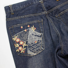 Load image into Gallery viewer, Karakuri Flower Jeans (2000s)
