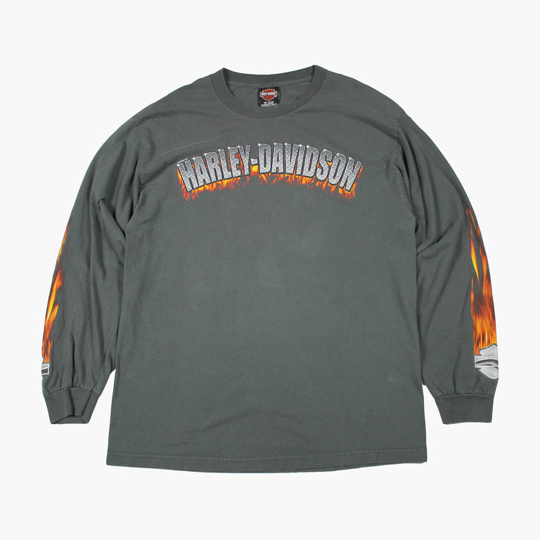 Harley Davidson Flames L/S Tee (2000s)