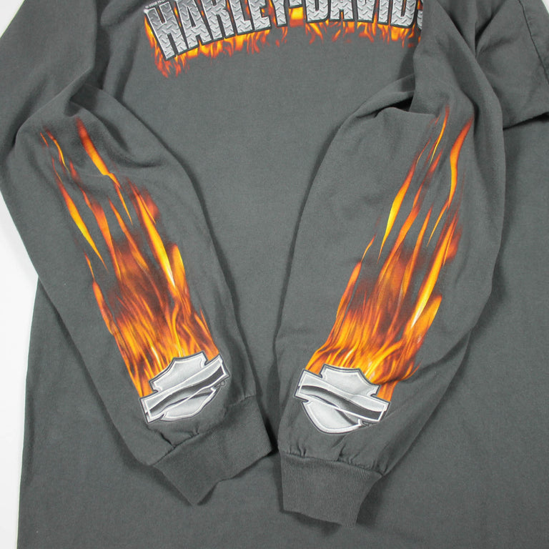 Harley Davidson Flames L/S Tee (2000s)