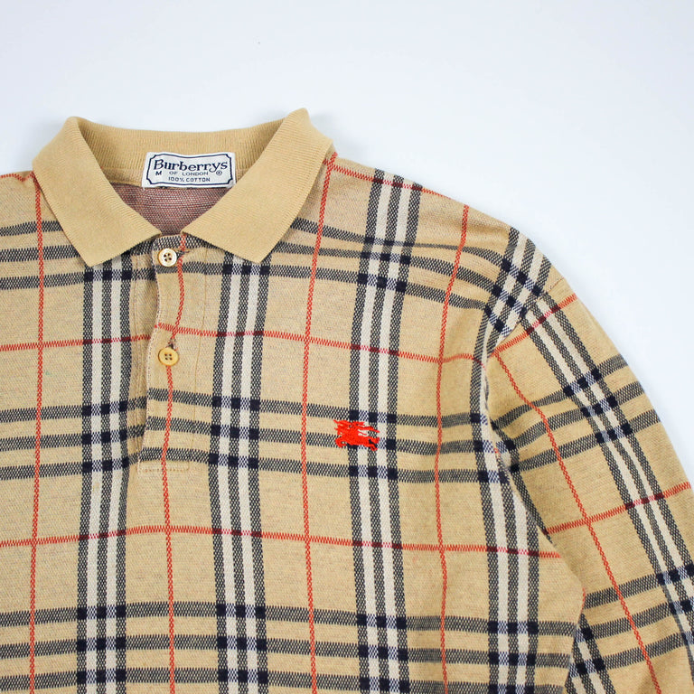 Burberry Longsleeve Polo Shirt (90s)