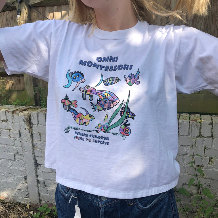 Vintage Cropped Tee (90s)
